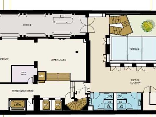 Location bureaux 2524 m² non divisibles