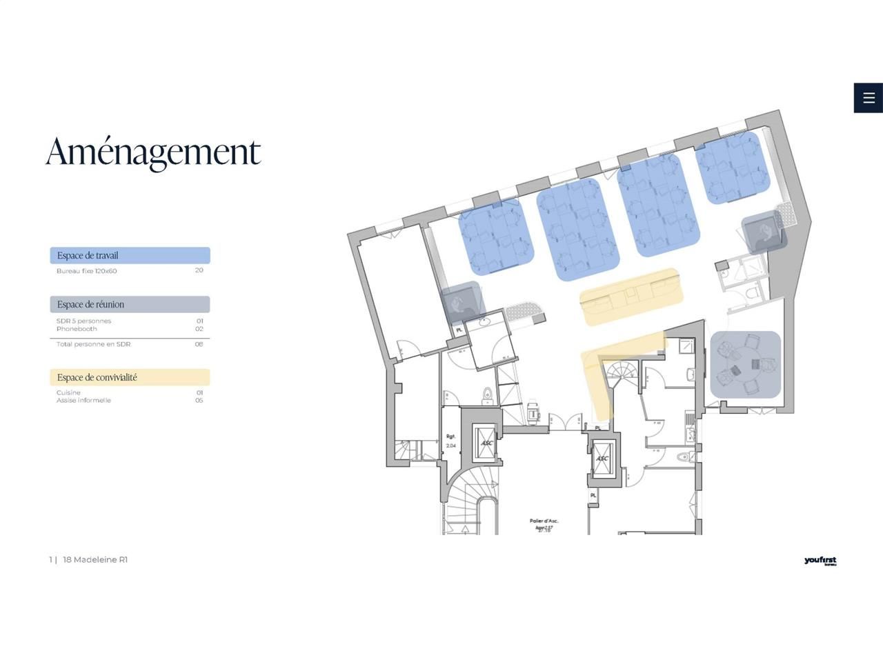 Venez découvrir deux plateaux de bureaux plug and