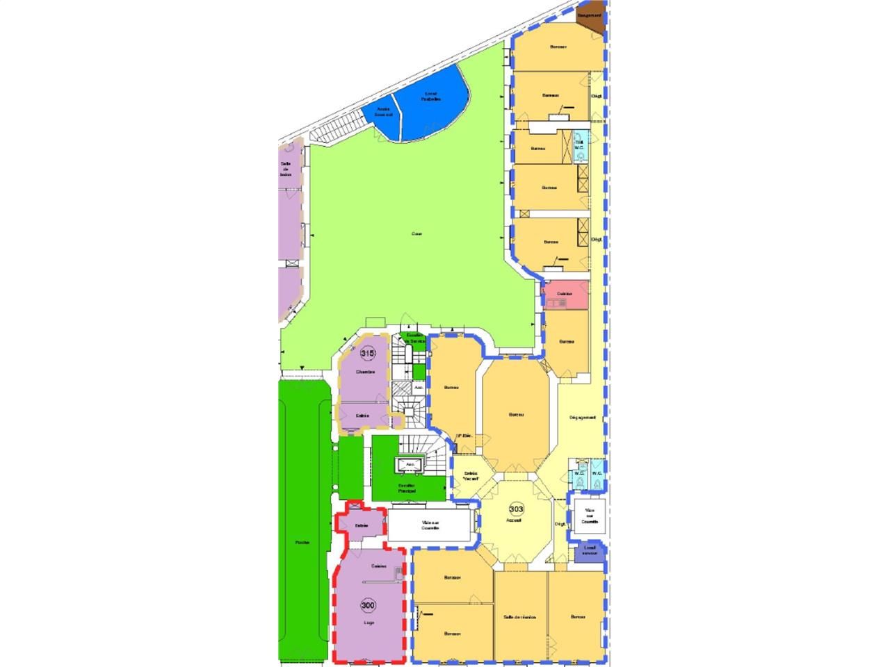 Situés au rez-de-chaussée d'un superbe immeuble e