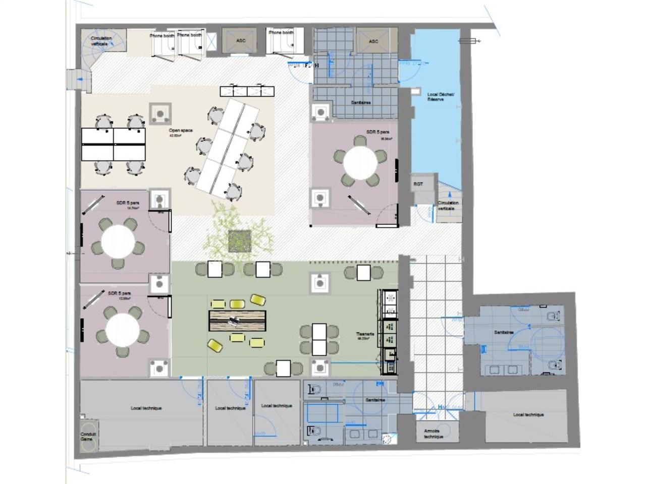 Bureaux atypiques proposés à la location situés e
