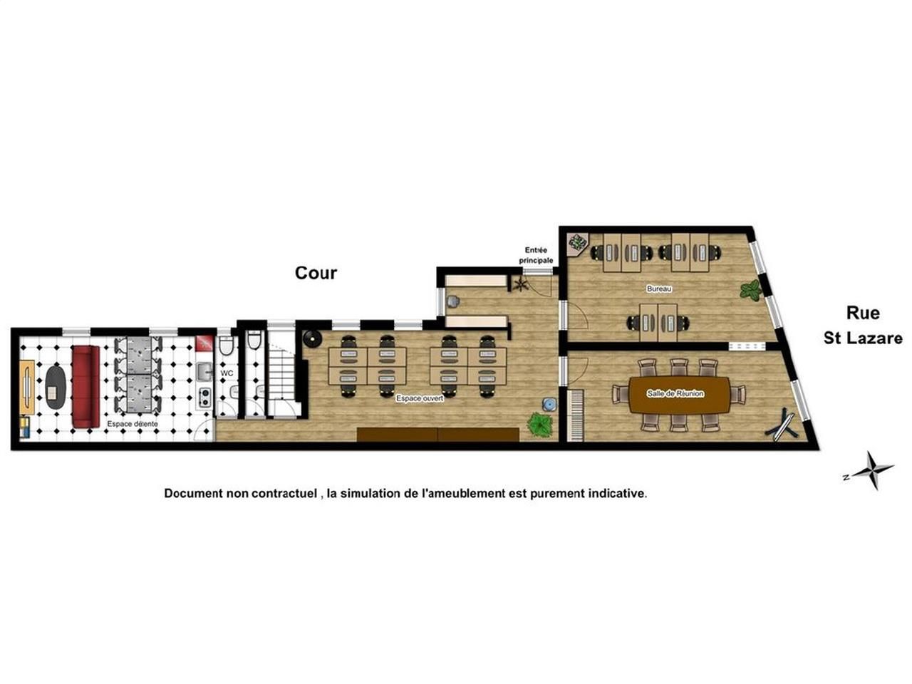 Bureau de grand standing à louer proche de la Gar