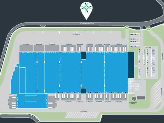 Location entrepots 13762 m² non divisibles
