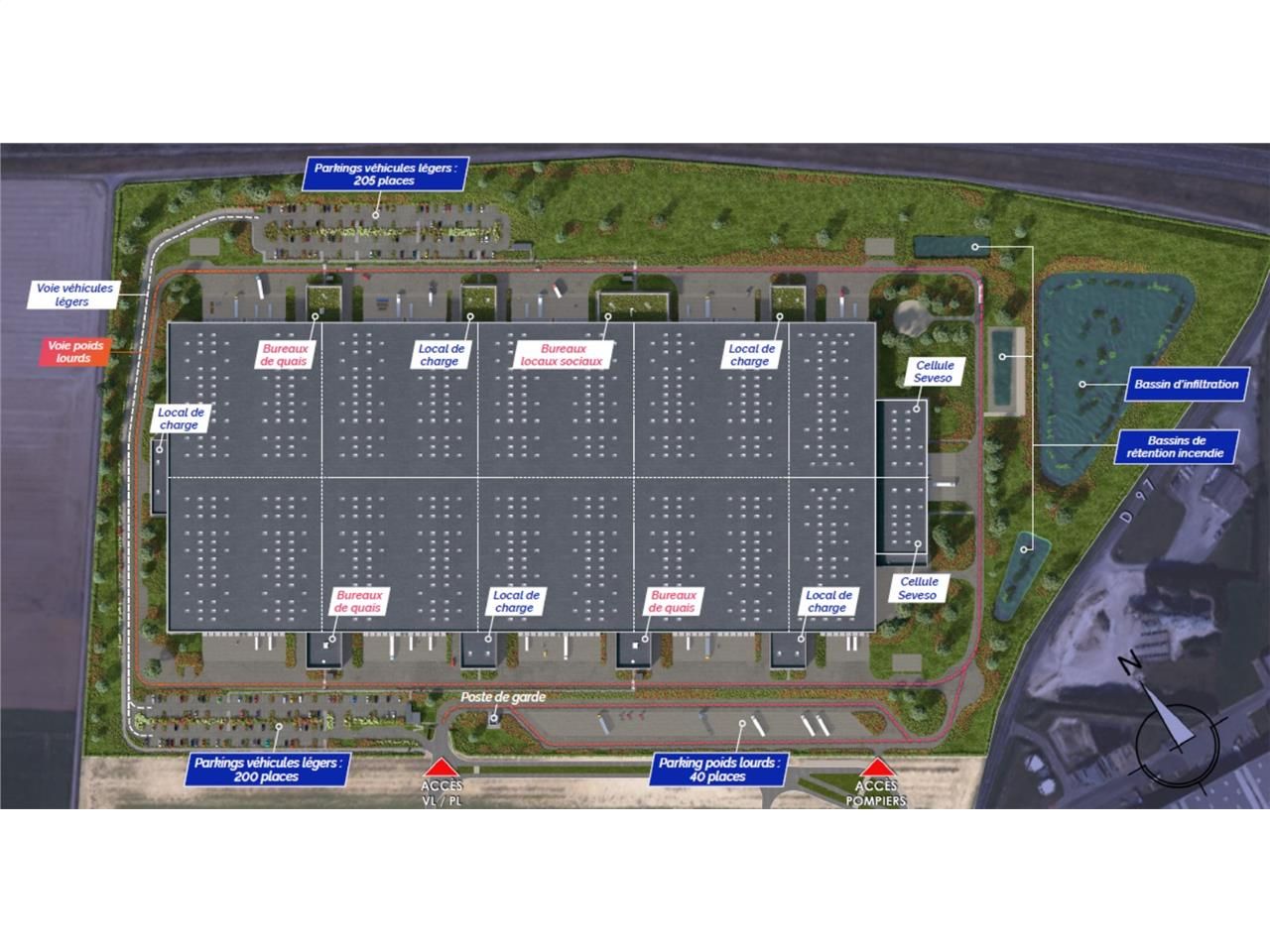 Nous vous proposons à la location 30 382 m² d'ent