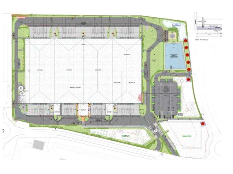 Location entrepots 24780 m² divisibles à partir de 12000 m²