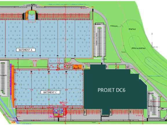 Location entrepots 15931 m² non divisibles