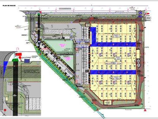 Location entrepots 6593 m² non divisibles