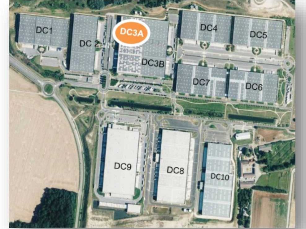 Location entrepots 20423 m² non divisibles