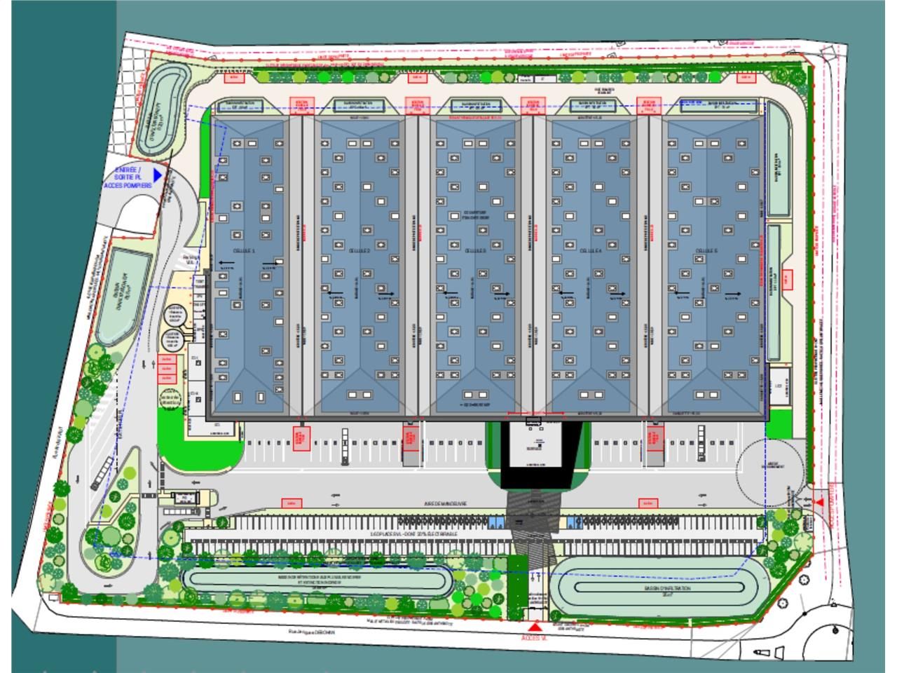 Nous vous proposons à la location un entrepôt de 