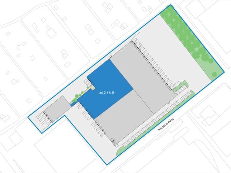 Location entrepots 3821 m² non divisibles