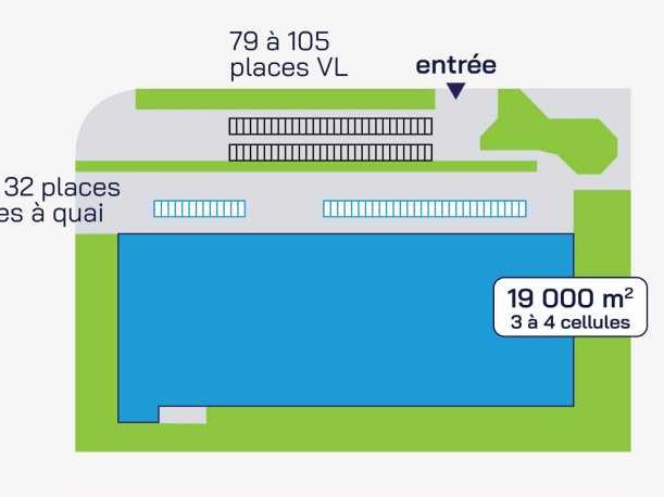 Vente entrepots 25000 m² non divisibles