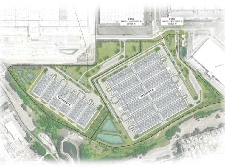 Location entrepots 112561 m² divisibles à partir de 34323 m²