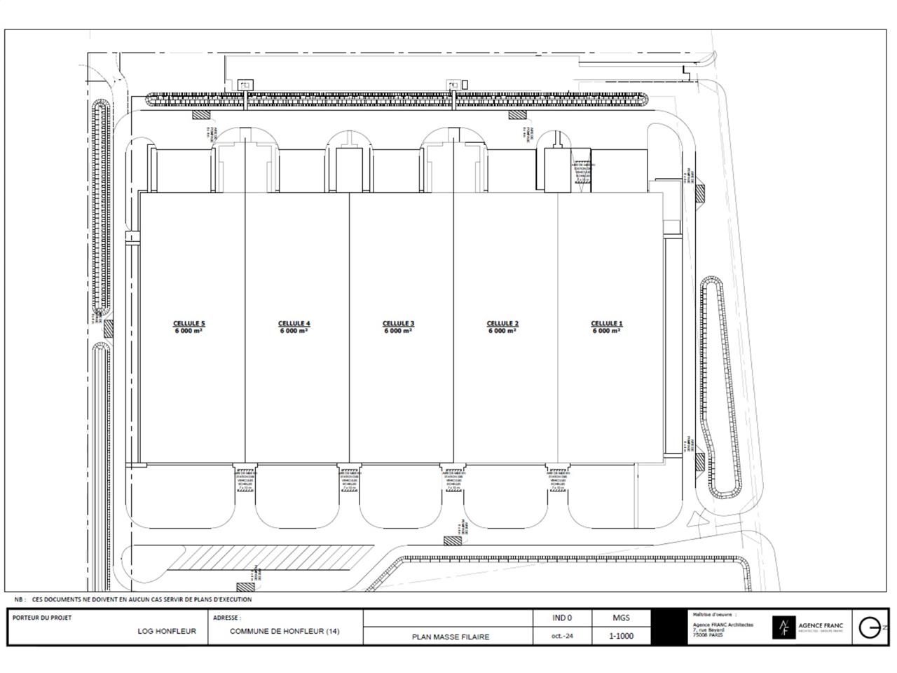 Entrepôt neufs double face de classe A à louer 5 