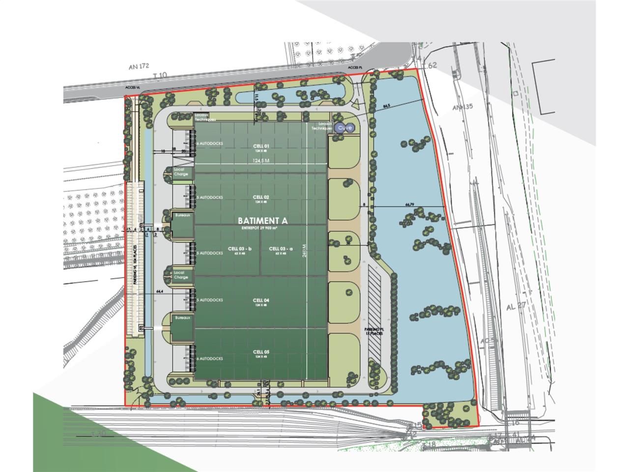 Entrepôt neufs double face de classe A à louer 5 