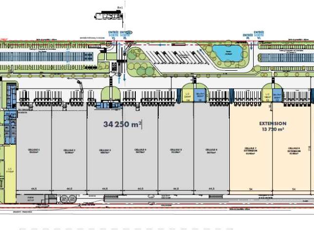 Location entrepots 48017 m² divisibles à partir de 34248 m²