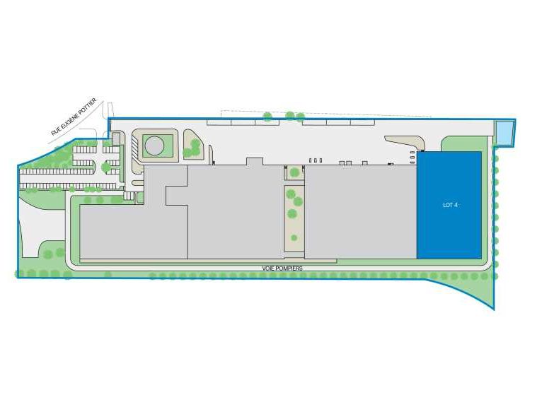 Location entrepots 3967 m² non divisibles