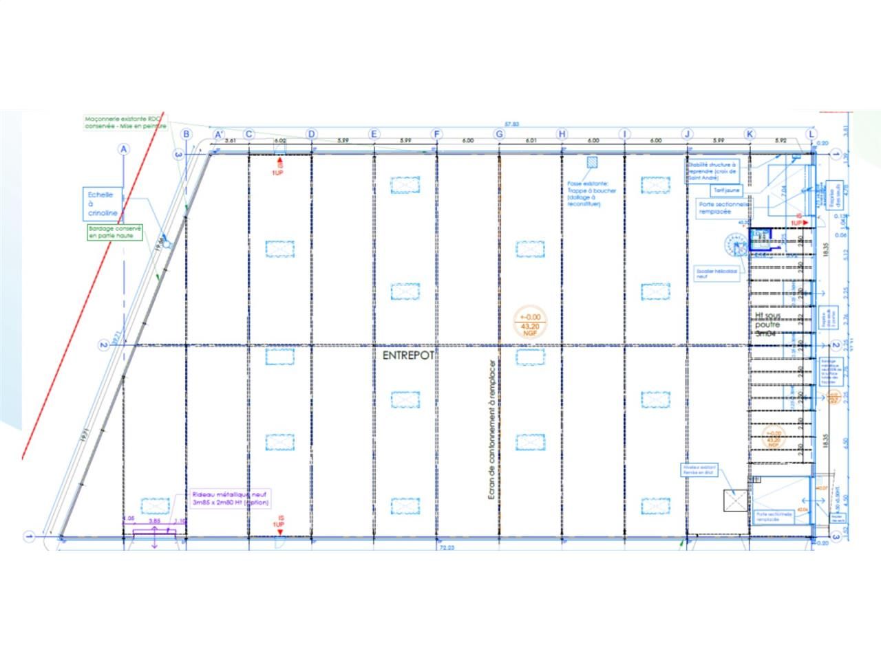 Situé à LE BLANC MESNIL, cet espace commercial ex