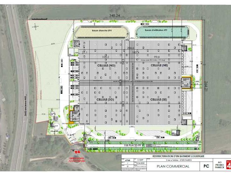 Location entrepots 17703 m² divisibles à partir de 8685 m²