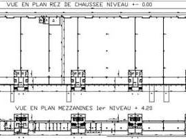 Location entrepots 2321 m² divisibles à partir de 1160 m²