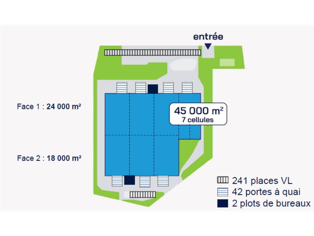 En bordure d'Ile-de-France Entrepôt neuf de class