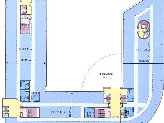 A louer, bureaux à Rungis, au sein du Parc Icade 