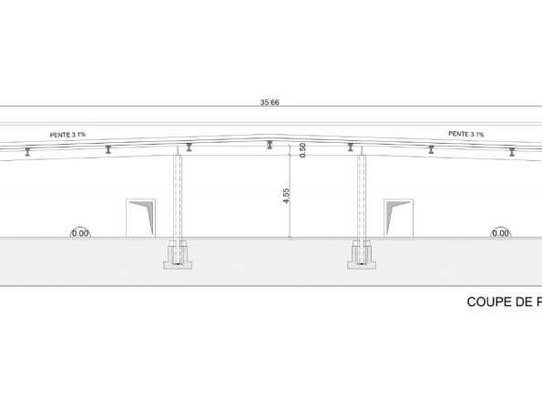 Location entrepots 1246 m² divisibles à partir de 623 m²