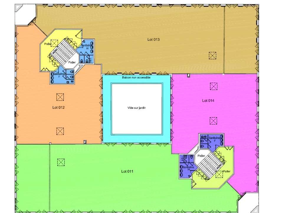Location locaux commerciaux 1289 m² divisibles à partir de 249 m²