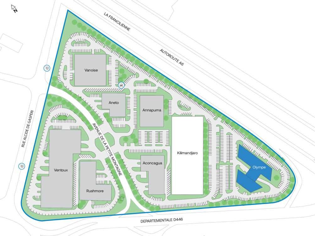 Location bureaux 2820 m² divisibles à partir de 610 m²