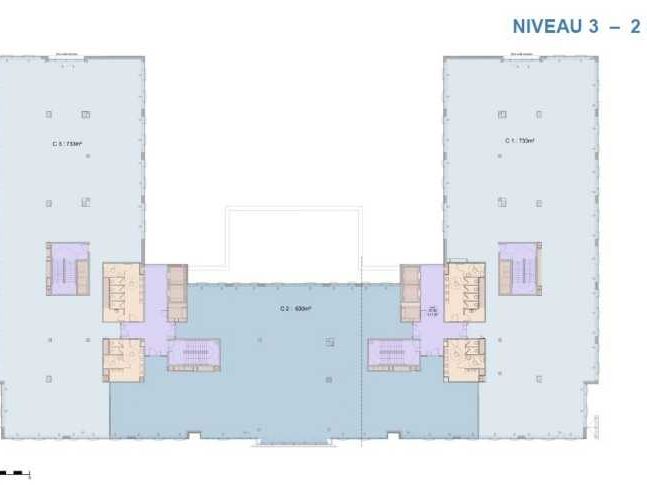 Location bureaux 2806 m² divisibles à partir de 350 m²