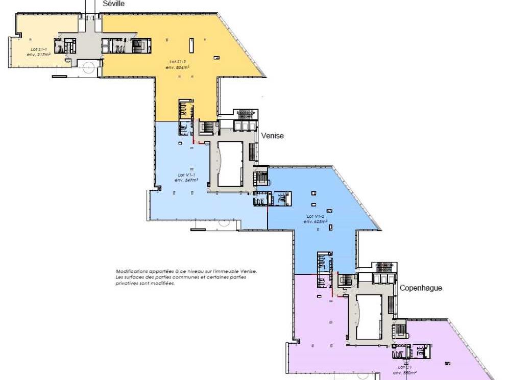 Location bureaux 1512 m² divisibles à partir de 708 m²