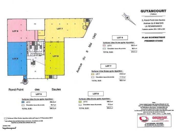 Location bureaux 3921 m² divisibles à partir de 583 m²