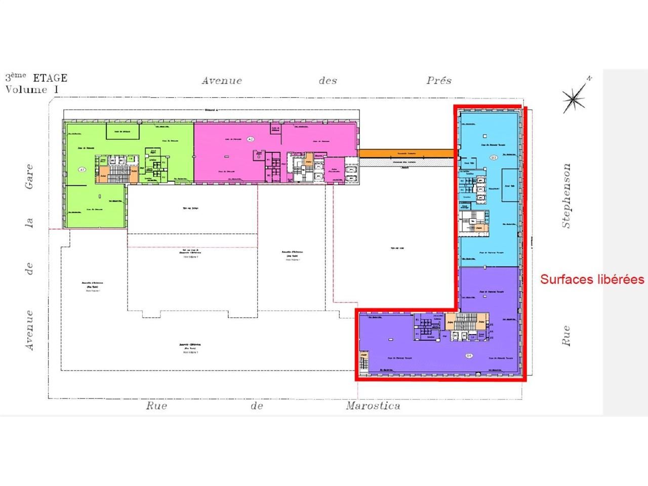 À louer, jusqu'à 2 975 m² de bureaux divisibles à