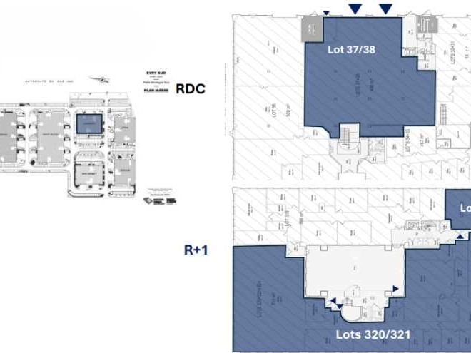 Location bureaux 1388 m² non divisibles