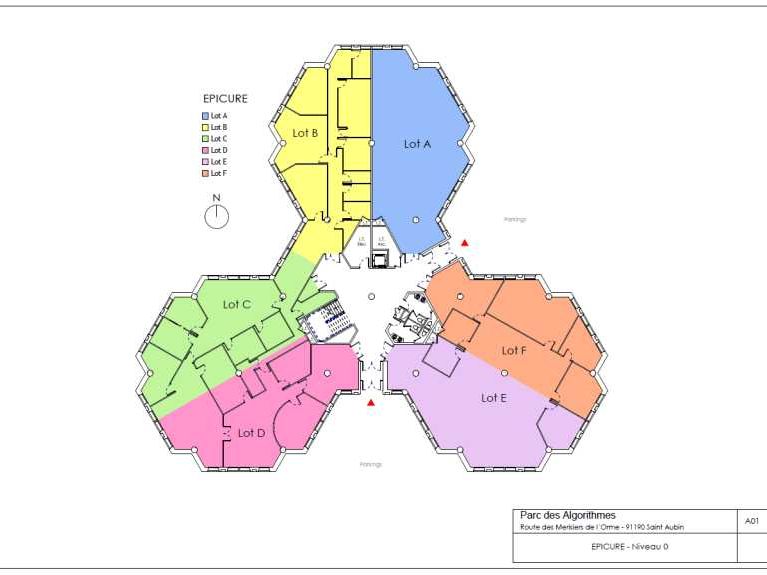 Location bureaux 550 m² divisibles à partir de 180 m²