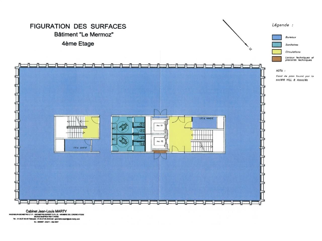 A louer, bureaux à Vélizy-Villacoublay.  Au sein 