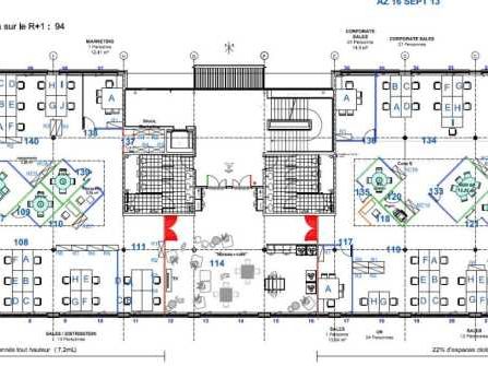 Location bureaux 1050 m² non divisibles