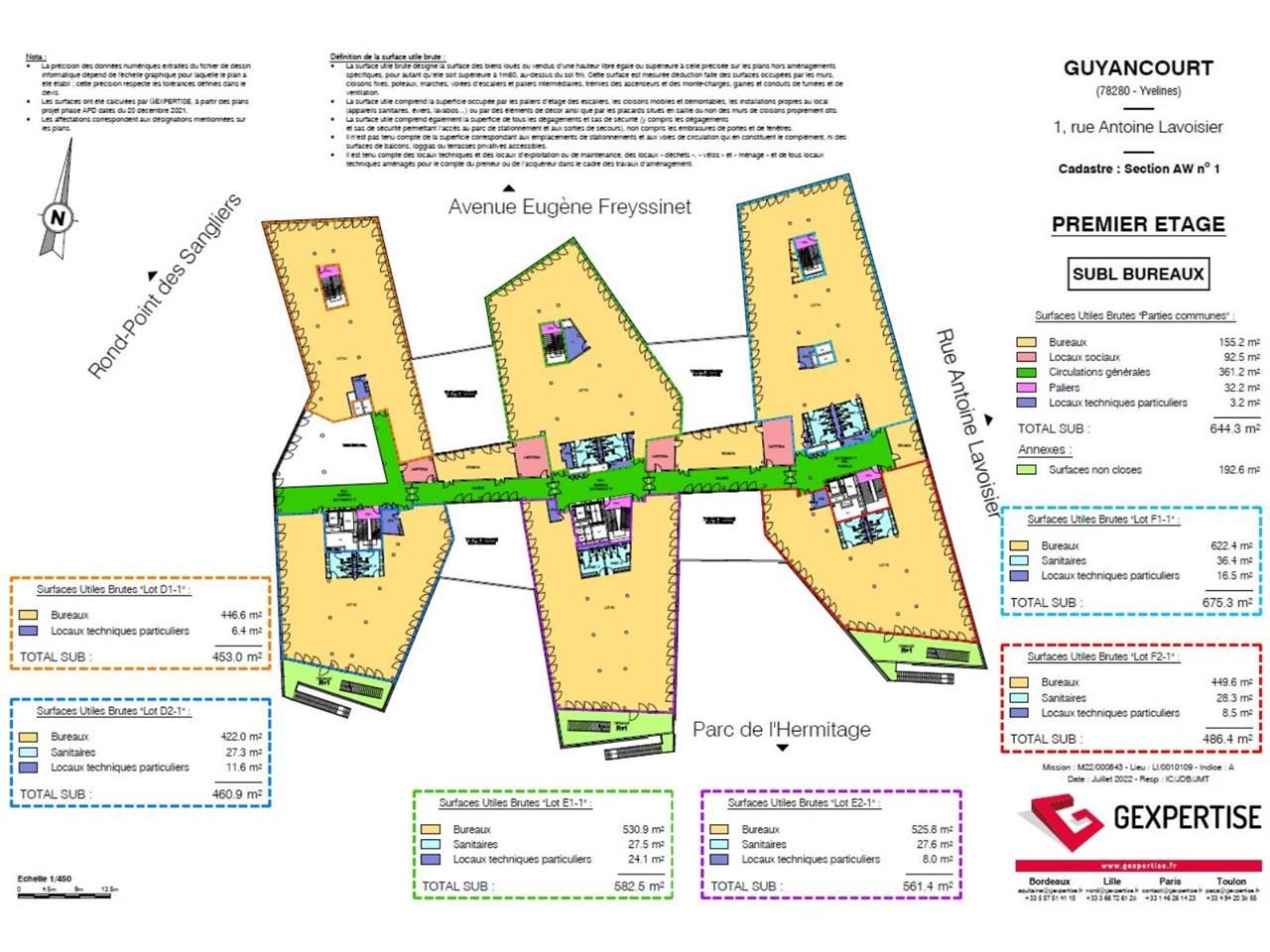 Bureaux neufs à louer à Guyancourt.  Nous proposo