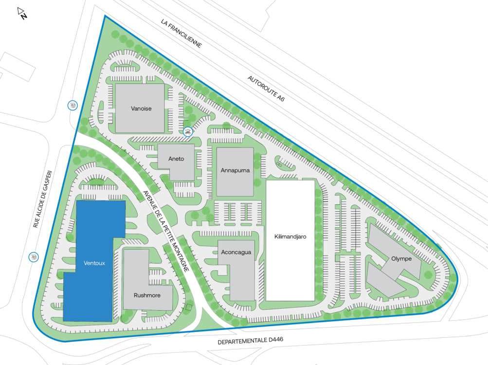 Location entrepots 2969 m² divisibles à partir de 815 m²
