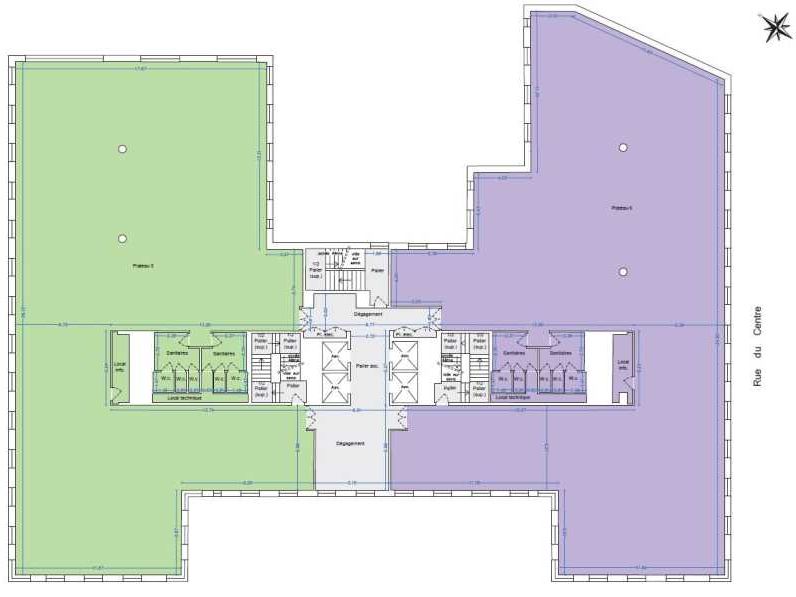 Location bureaux 5484 m² divisibles à partir de 686 m²