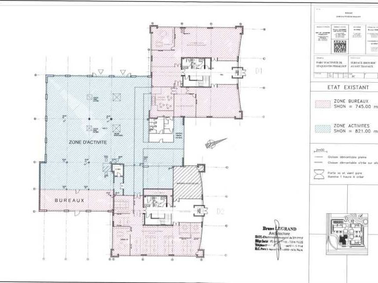Vente bureaux 2853 m² non divisibles