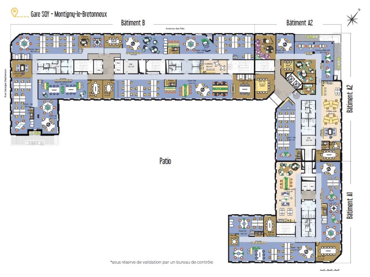 À louer - Bureaux rénovés à Montigny-le-Bretonneu