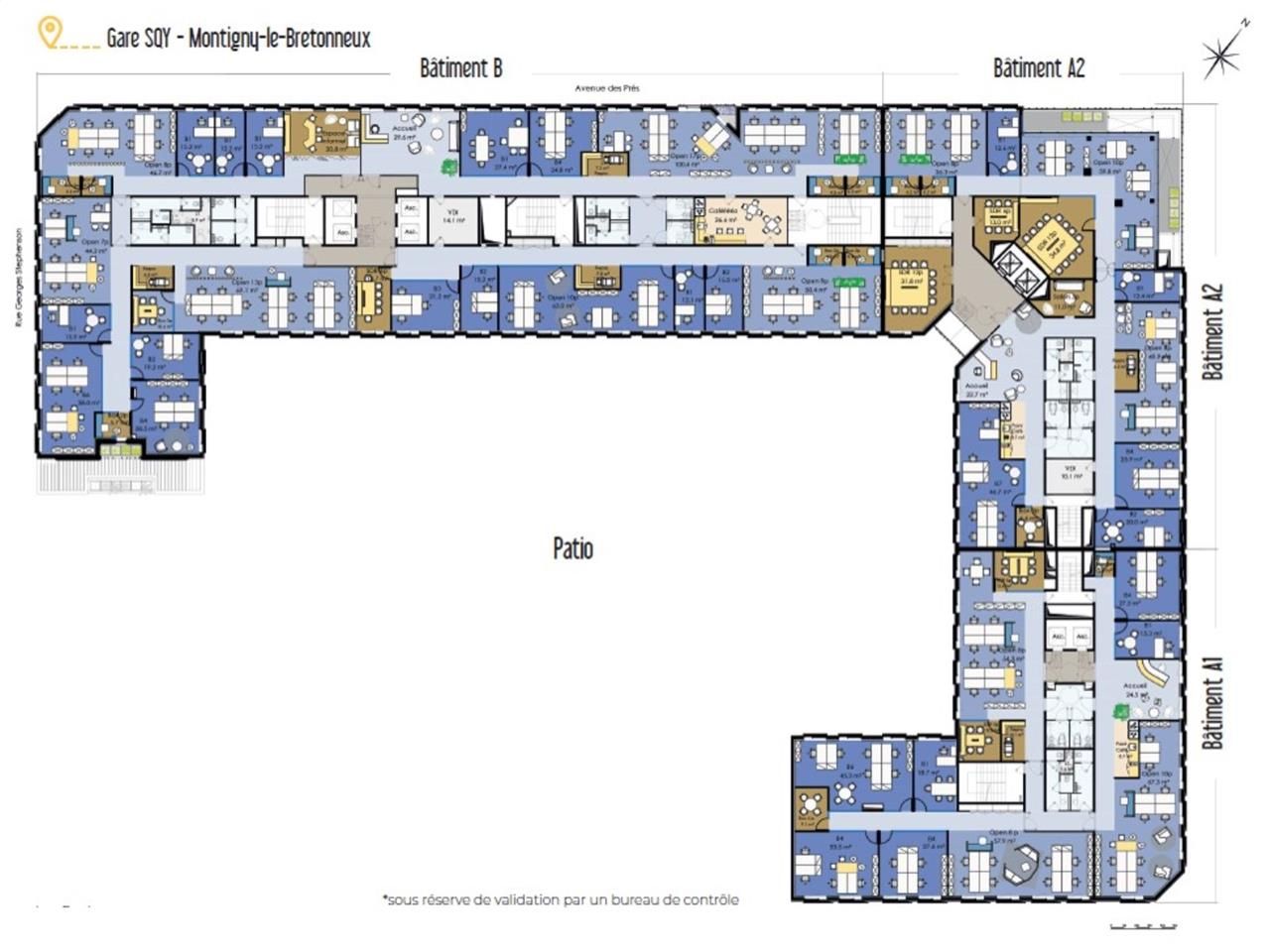 À louer - Bureaux rénovés à Montigny-le-Bretonneu