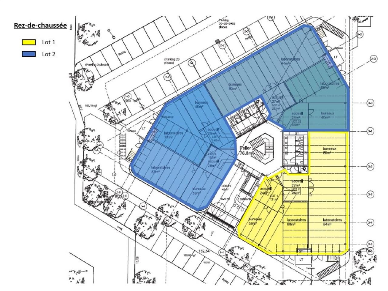 Laboratoires, à vendre, Saint Aubin.  Situé au se