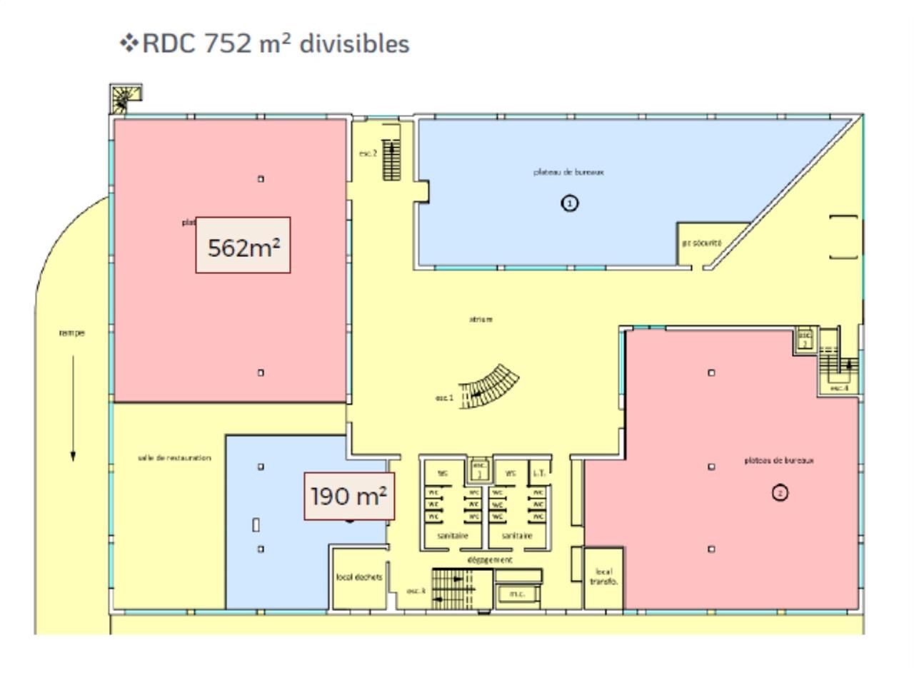 Situés au coeur d'un environnement tertiaire dyna