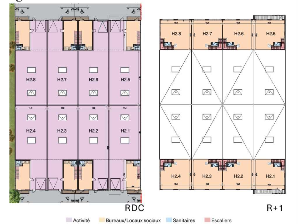 Vente entrepots 8698 m² divisibles à partir de 430 m²
