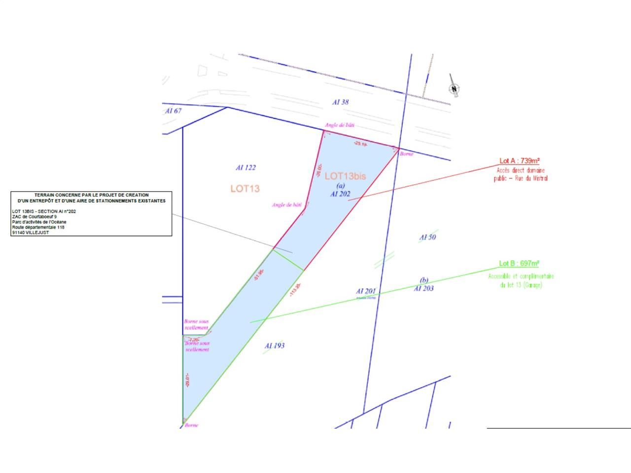Nous vous proposons à la vente un terrain idéalem