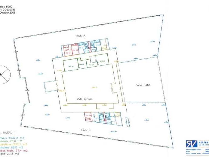 Location bureaux 7513 m² divisibles à partir de 2000 m²