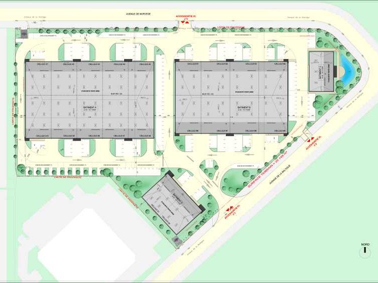 Location entrepots 511 m² non divisibles