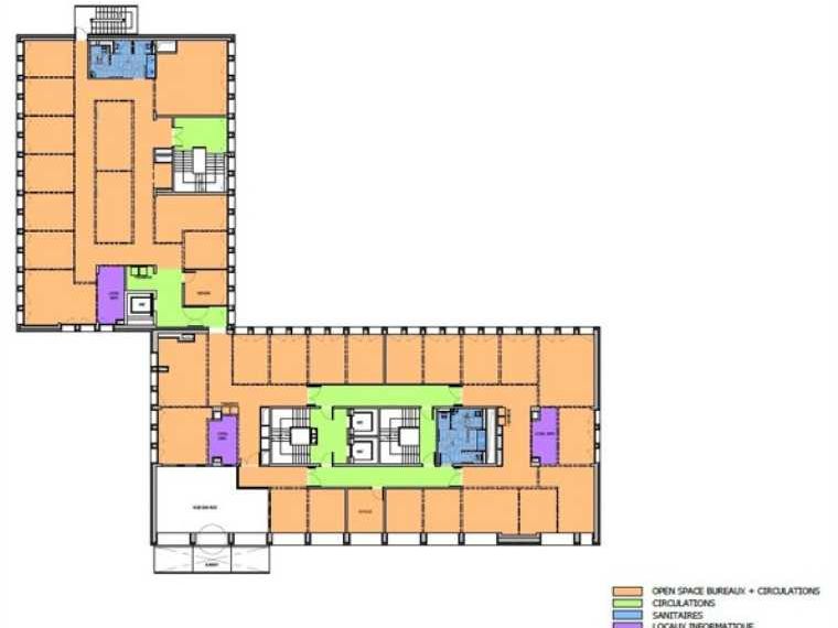 Location bureaux 4755 m² divisibles à partir de 322 m²