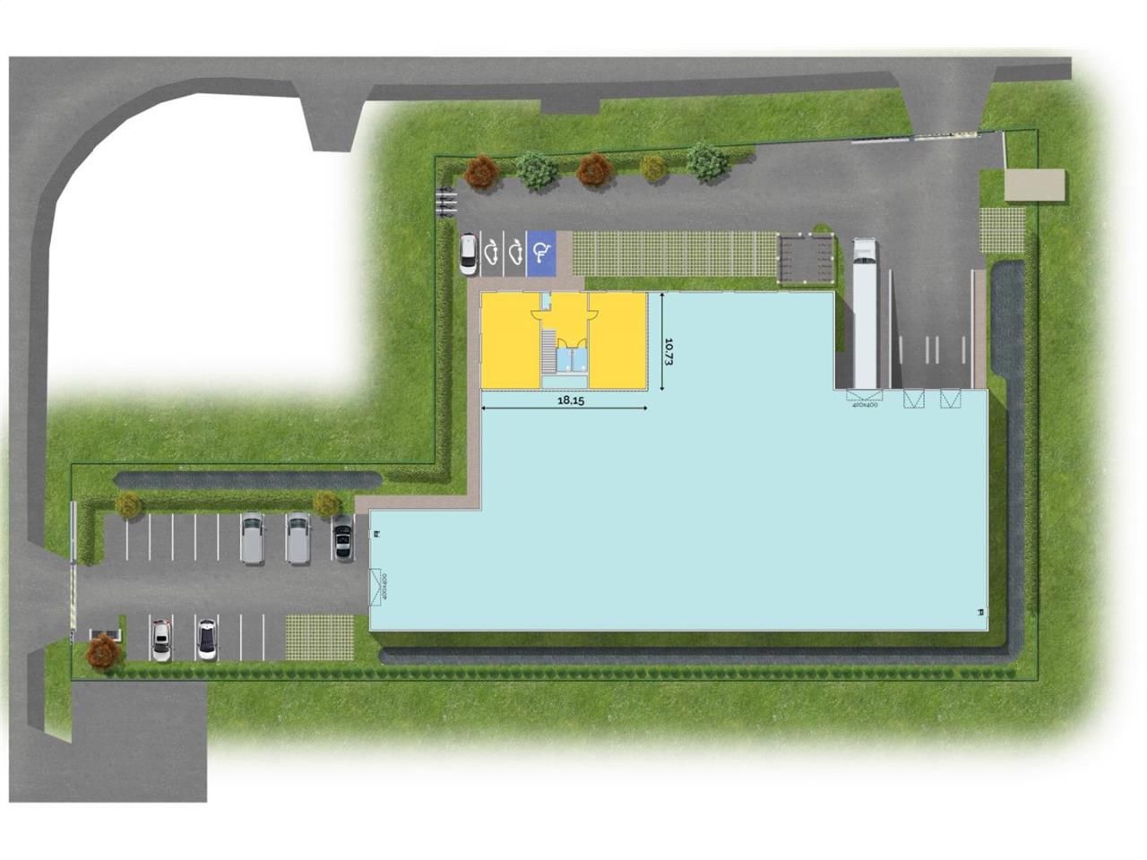Situé à Trappes, au coeur d'une zone d'activité d