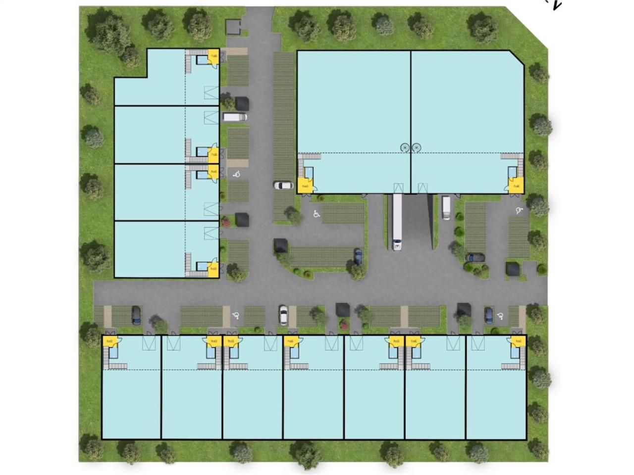 A louer, cellules d'activité à Trappes.   Au sein